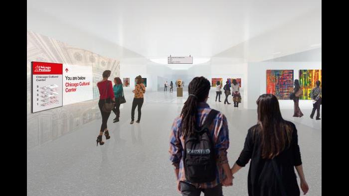 After: Cultural Center, pedway level. (Courtesy of the Environmental Law & Policy Center)