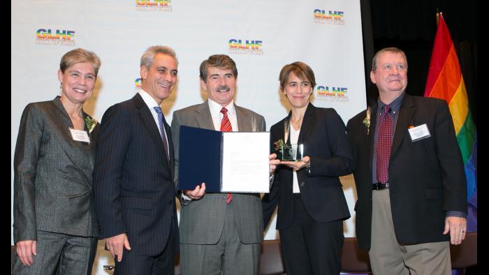 Induction into the Gay and Lesbian Hall of Fame (Courtesy David Orr)