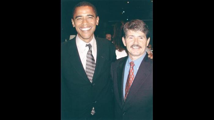 Barack Obama and David Orr (Courtesy David Orr)