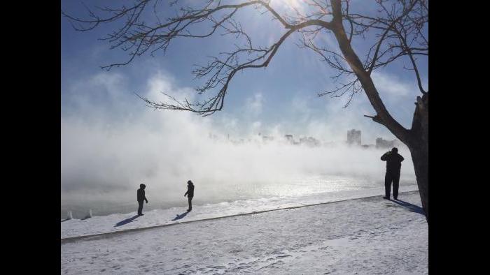 Montrose Harbor looking toward skyline. (Submitted by Eddie Arruza)