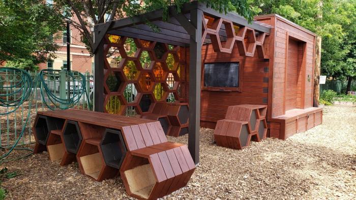 "The Hive" is El Paseo's outdoor learning classroom. (Courtesy of El Paseo Community Garden)