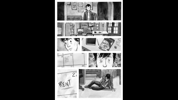 Eisner Award-winning comic book writer and artist Jill Thompson created page 2 of “F*cking Forty.” (Courtesy of F*cking Forty)