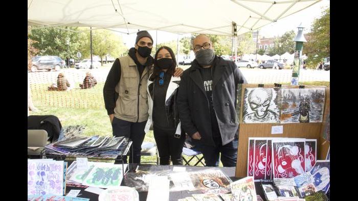 Fuerza Creative Studio and Jonathan Banderas. (Ariel Parrella-Aureli / WTTW News)