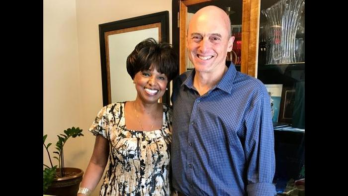 Jay Shefsky is reunited with his Lyft Driver, Janice Walker-Hester. 