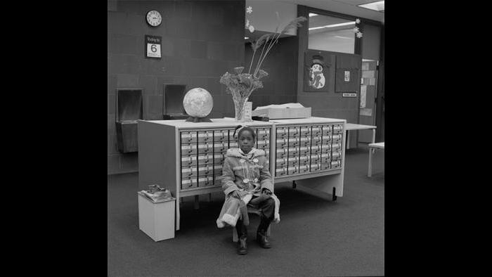 Girl in Library, Washington Heights 1978/79 (David Gremp)