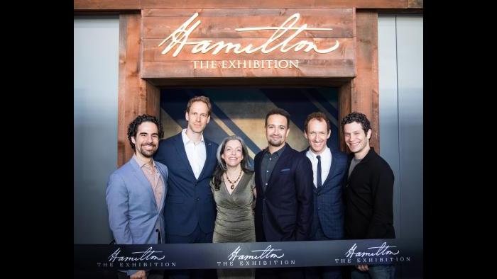 The creative team behind “Hamilton: The Exhibition.” (Courtesy Hamilton: The Exhibition)