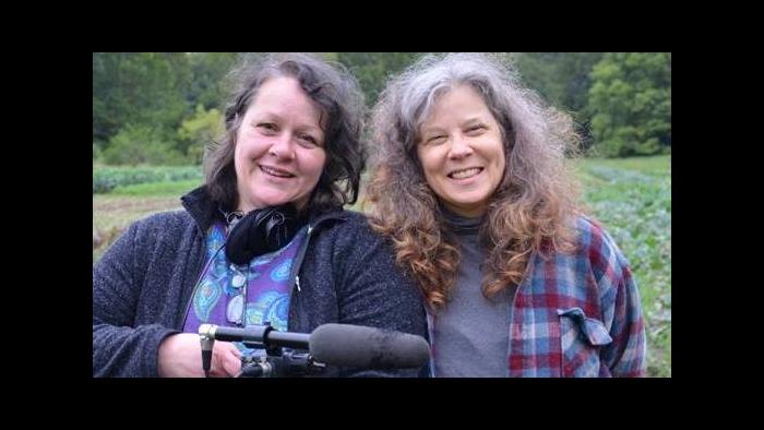 Filmmaker Ines Sommer, left, and Terra Brockman, producer, right. (Seasons of Change on Henry's Farm / Facebook)