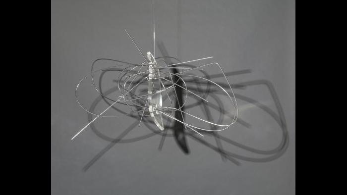 László Moholy-Nagy. Dual Form with Chromium Rods, 1946. Solomon R. Guggenheim Museum, New York, Solomon R. Guggenheim Founding Collection, 48.1149. © 2016 Hattula Moholy-Nagy/VG Bild-Kunst, Bonn/Artists Rights Society (ARS), New York.