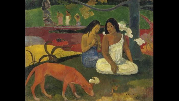 Paul Gauguin. Arearea (Joyousness), 1892. Musée d’Orsay, Paris, bequest of M. and Mme Lung, 1961.