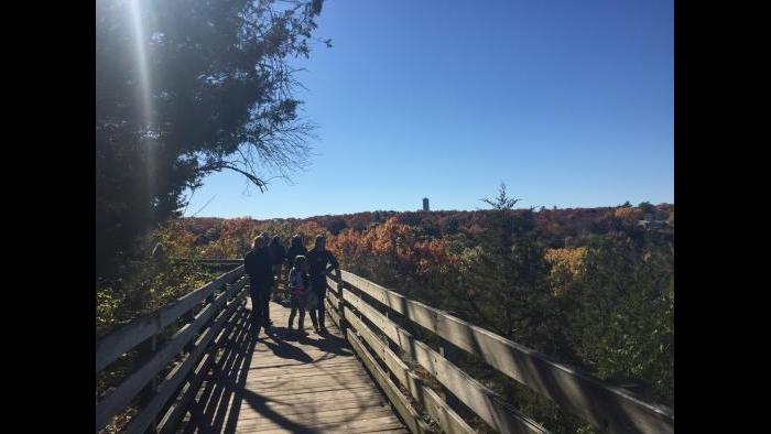 While hiking at Starved Rock in Utica, IL (Chloe Riley)
