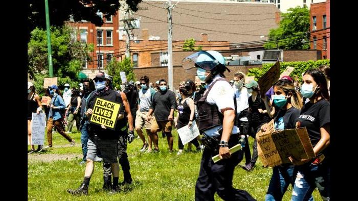 A scene from a June 6, 2020 rally and march. (Courtesy Dakota Lane)