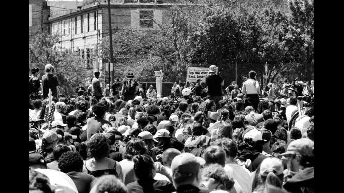 A scene from a June 6, 2020 rally and march. (Courtesy Dakota Lane)