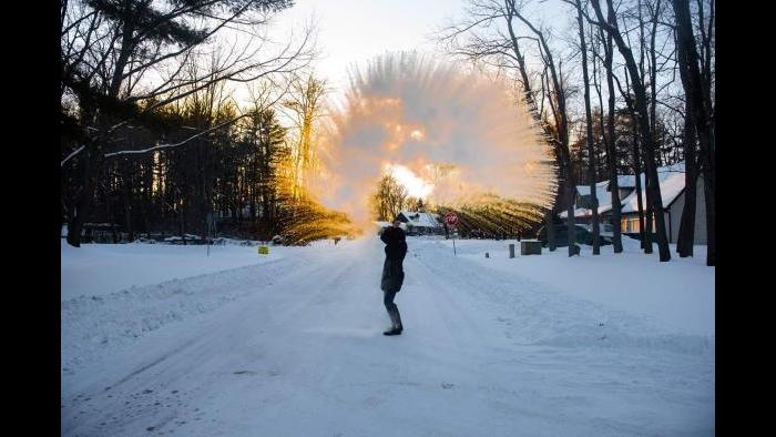 Making snow (Submitted by Macie Kalb)