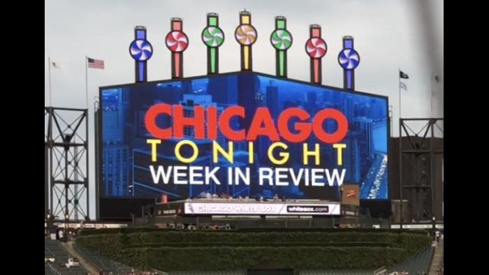 The White Sox scoreboard as Joel Weisman took the field Monday, Aug. 6, 2018.