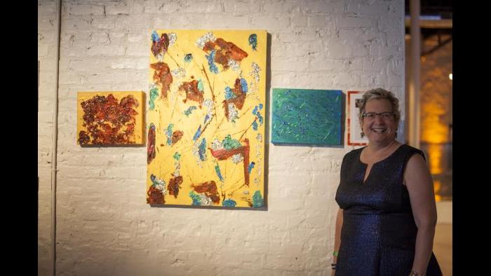 Breast cancer survivor Janet Polson at the last year’s Brushes with Cancer gala. (Ben Kurstin)