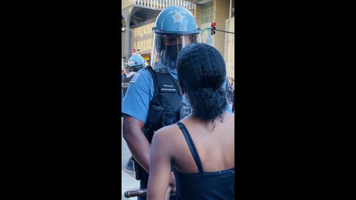 Scenes from Chicago protests on Saturday, May 30, 2020 over the killing of George Floyd. (Hugo Balta / WTTW News)