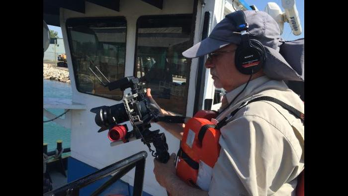 WTTW cameraman Tom Siegel. 