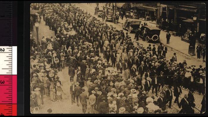 Joe Hill funeral (Joseph A. Labadie Collection, University of Michigan Library)