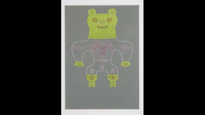 Karl Wirsum, Untitled, 1985. (Courtesy of the Illinois State Museum Fine Art Collection)