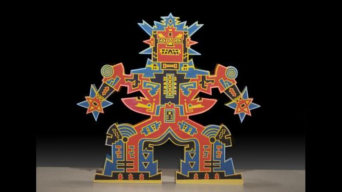 Karl Wirsum, Zing Zing Zip Zip, 2003. (Courtesy of the Illinois State Museum Fine Art Collection)