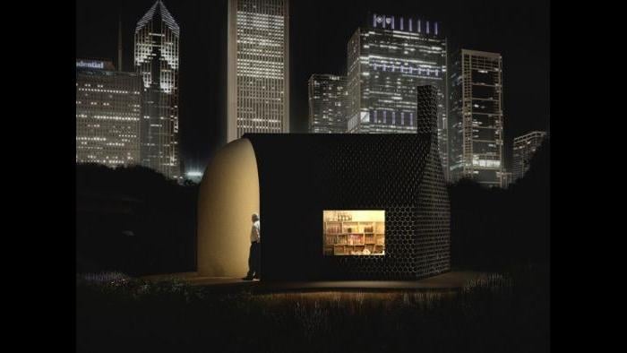 Kiosk design finalist by Lekker Architects.