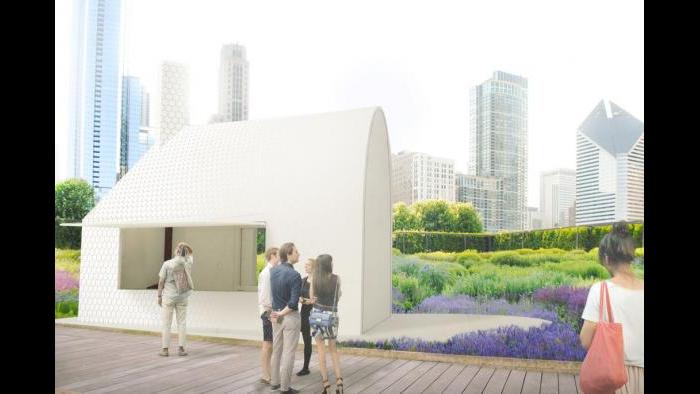 Kiosk design finalist by Lekker Architects.