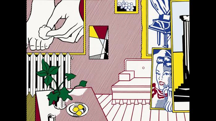 Roy Lichtenstein. Artist’s Studio “Foot Medication,” 1974. (Courtesy of the Art Institute of Chicago, Gift of Edlis/Neeson Collection) 