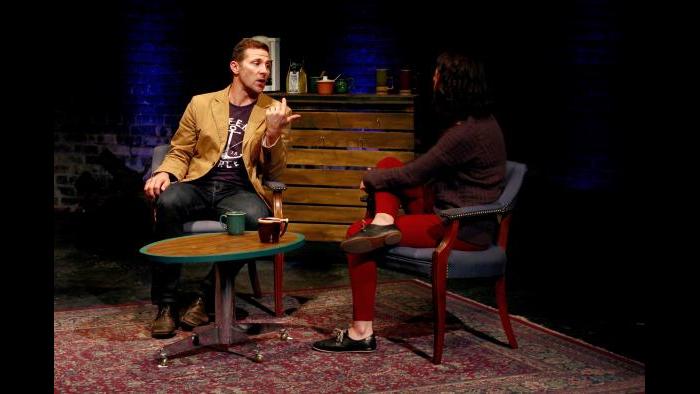 Josh Odor and Adelina Feldman-Schultz perform in “The Lies We Tell.” (Credit: Mali Anderson)