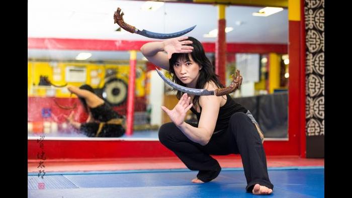 Lucila Espedido, a martial artist at Degerberg Academy of Martial Arts (Kentaro Yamada)