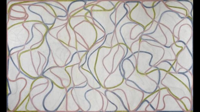 Brice Marden. Study for the Muses (Eagles Mere Version), 1991-94/1997-99. (Courtesy of the Art Institute of Chicago, Gift of Edlis/Neeson Collection)