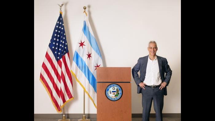 “Chicago Lights,” Chicago Mayor Rahm Emanuel (Credit: Abigail Zoe Martin)