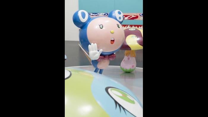 (Installation view, Takashi Murakami: The Octopus Eats its Own Leg. Photo: Nathan Keay, © MCA Chicago.)