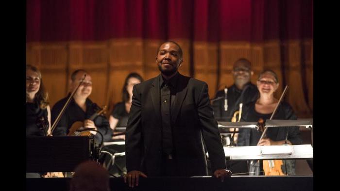 Music supervisor and conductor Kedrick Armstrong. (Credit: Todd Rosenberg)