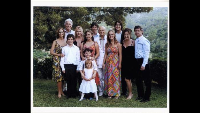Norman Lear and family in Majorca (Courtesy of Norman Lear)
