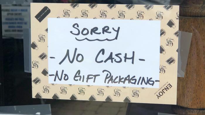 The U.S. Mint is urging people to spend their coins, but many businesses aren't accepting cash payments due to the pandemic. (Patty Wetli / WTTW News)