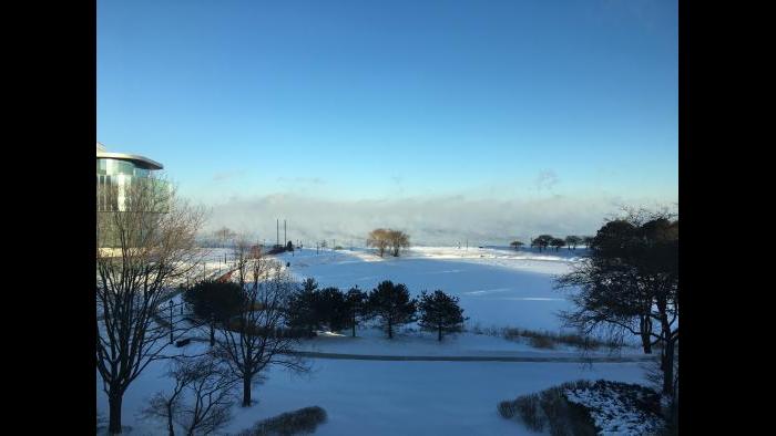Cold weather at Northwestern University (Submitted by Eric Chin)