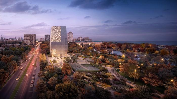 Obama Presidential Center rendering (Image by DBOX) 