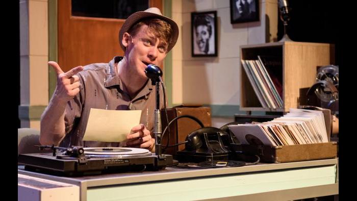 Liam Quealy in “Memphis.” (Photo by Michael Courier)