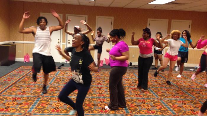 Program activities at Polished Pebbles range from mock interviews to movement. (Courtesy of Polished Pebbles)