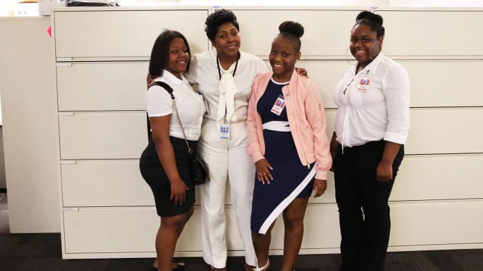 Career services, such as job-shadowing opportunities, are part of the Polished Pebbles program. (Courtesy of Polished Pebbles)