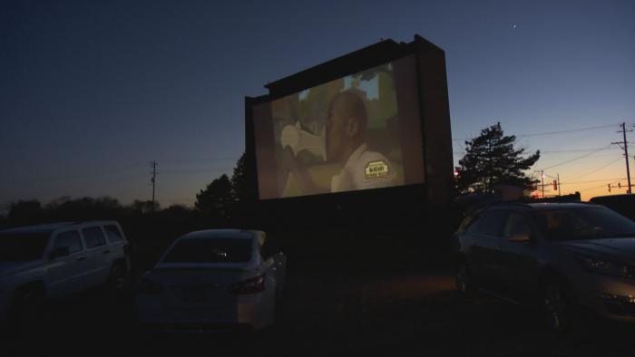 Opening night at the McHenry Outdoor Theater. (WTTW News)