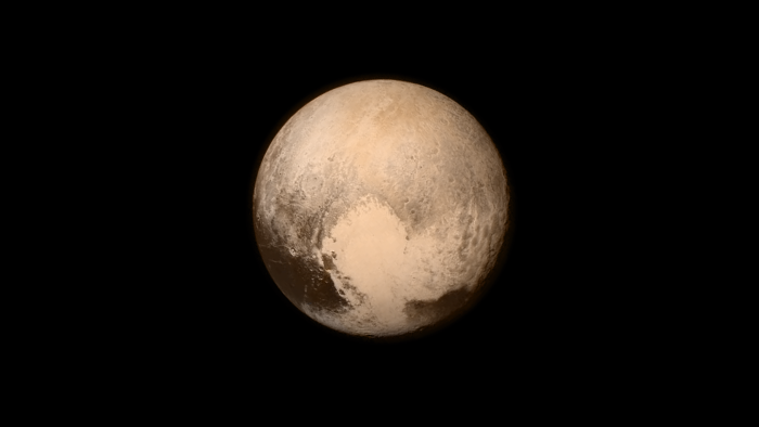 An image of Pluto taken aboard NASA’s New Horizons spacecraft on July 13, 2015. (NASA/Johns Hopkins University Applied Physics Laboratory/Southwest Research Institute)