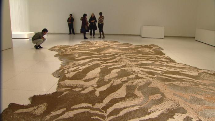 Inside the exhibit “The Allure of Matter.” (WTTW News)