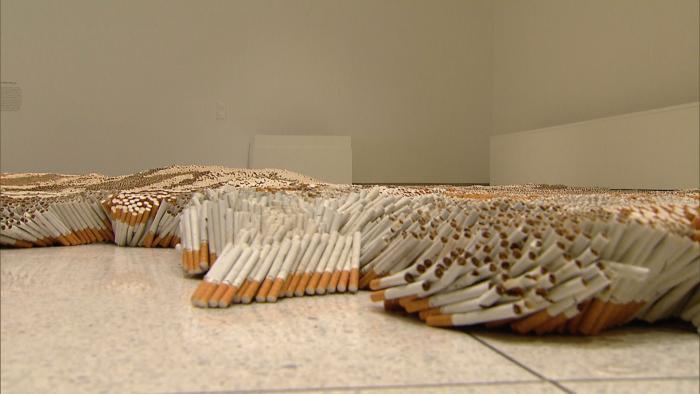 Inside the exhibit “The Allure of Matter.” (WTTW News)