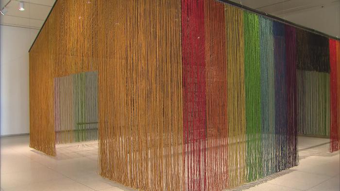 Inside the exhibit “The Allure of Matter.” (WTTW News)