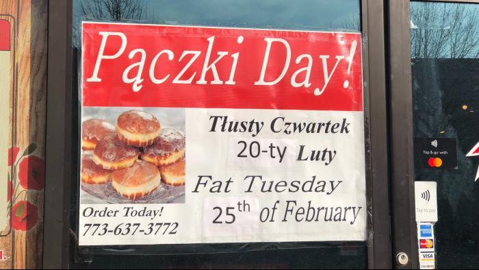 At Kolatek’s, Paczki Day comes twice: Once on Fat Thursday for Poles and again on Fat Tuesday for everyone else. (Patty Wetli / WTTW)