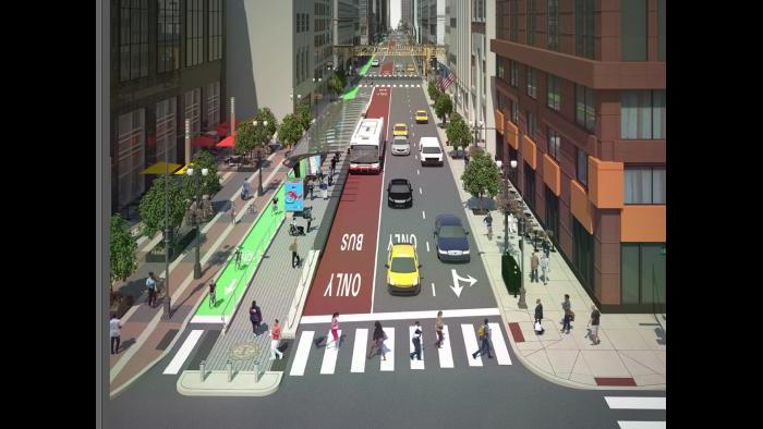 Loop Link rendering (Courtesy Chicago Department of Transportation)