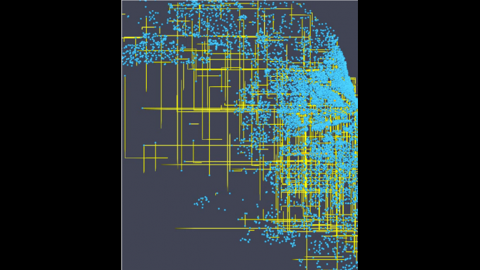 Agent mobility patterns, as generated using the Argonne CityCOVID model. (Image by Argonne National Laboratory)