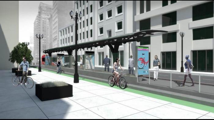 Loop Link rendering (Courtesy Chicago Department of Transportation)