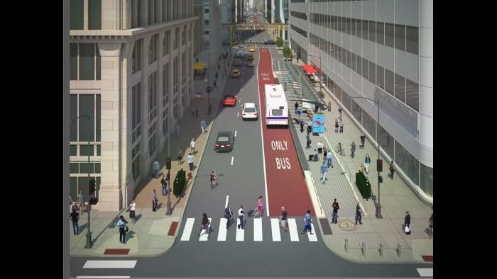 Loop Link rendering (Courtesy Chicago Department of Transportation)